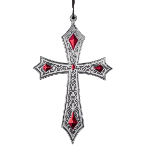 WIcked Costumes Deluxe Gothic Kreuz Anhänger Halloween Horror Verkleidung Zubehör
