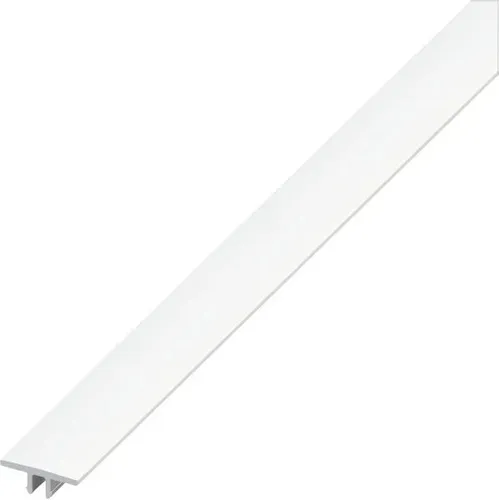 alfer Abdeckprofil 16,0 x 1000 mm weiß Profil Übergangsprofil Abdeckleiste