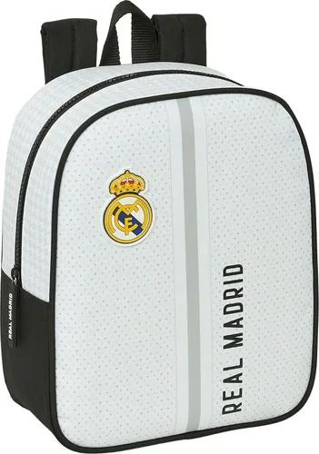 Mochila Infantil Real Madrid C.F. 24/25 Blanco Grau 22 x 27 x 10 cm