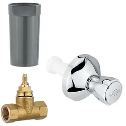 Unterputzventil Fertigset warm DN15