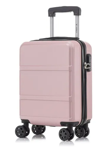 YONSLY Trolley Reisekoffer Roségold S