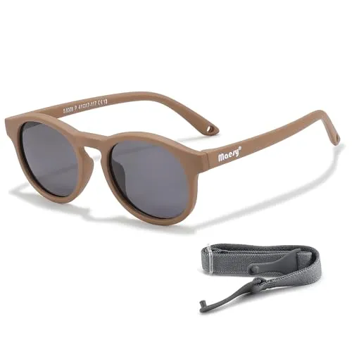 Maesy Kinder Sonnenbrille für Kleinkind und Baby in braun von Maesy