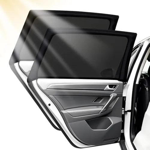 Stück Sonnenschutz Auto Baby mit UV Schutz, Autofenster Sonnenblende für Kinder, 90CM×60CM Dehnbarer Sonnenschutz für Das Auto, Universal passend für die meisten (99%) Autos 2