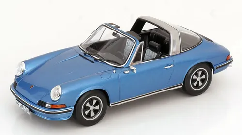1:18 Norev Porsche 911 S Targa 1973 bluemetallic - Sonstige Verkehrsmodelle, detailgetreues Sammlermodell im Maßstab 1:18, ideal für Porsche-Fans und Liebhaber klassischer Automobile.