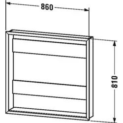 Duravit Licht & Spiegel Einbau-Set für LM Spiegelschränke von Duravit