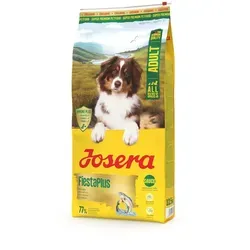Josera FiestaPlus 12,5 kg - Glutenfreies Hundefutter mit Soßenpulver und leckerem Lachs, ideal für wählerische Hunde. Vital Booster Chips unterstützen Vitalität und ein gesundes Immunsystem.