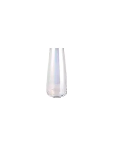 PEPAXON Vasen Glas Vasen Deko Glasvase Schwere Glasblumenvase Home Hochzeitsdekoration 10x22cm (Transparent)