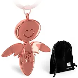 FABACH Schlüsselanhänger Schutzengel Smile mit Lenkrad in pink von FABACH