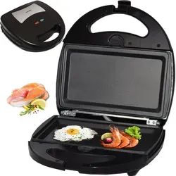 Syntrox Germany Multimaker SM-1300W-Masto – 1300W Leistung für Waffeln, Sandwiches & Grillen - Sandwichmaker mit 1300 Watt Leistung und praktischen Wechselplatten – vielseitig einsetzbar für köstliche Gerichte und einfache Reinigung dank spülmaschinenfester Platten.