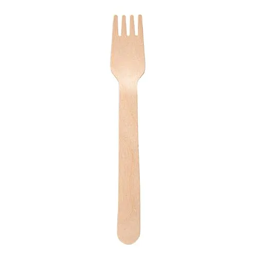 Stück Gabeln, 14 cm, natürliches Holz 100