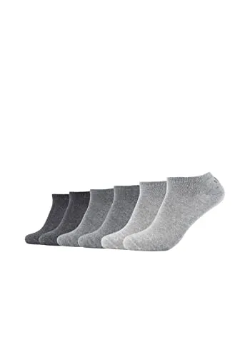 s.Oliver Sneakersocken originals (6-Paar) grau 39-42 - Sportsocken mit weichem, nicht einschneidendem Bund für hohen Tragekomfort. Ideal für aktive Tage und Freizeit. Maschinenwaschbar, endet unter dem Knöchel.