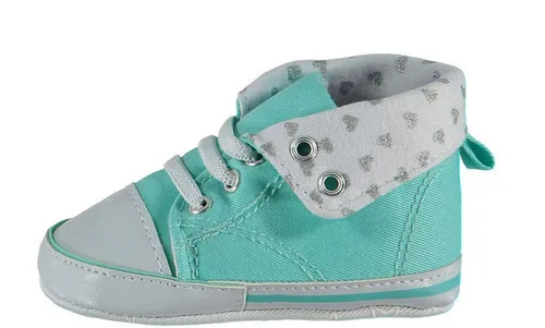 Steinnacher Bärbel Baby Sneaker türkis weiß Babystiefel