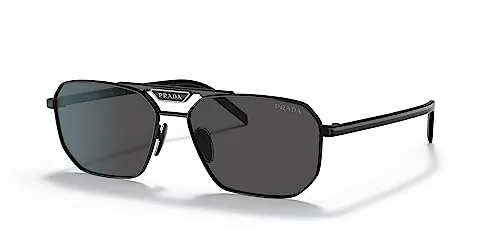 Prada 0PR 58YS Brille, mehrfarbig, 57 Herren - Sportbrille von Prada, stilvolle Sonnenbrille mit UV-Schutz und modernem Design für modebewusste Herren.
