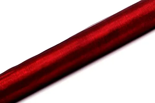 Tischläufer Tischband Organza weinrot 0,36x9m Dekostoff Hochzeit Feier Advent