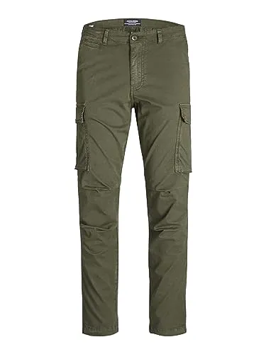 JACK & JONES Herren jpstace jtucker ama noos Cargohose - Wanderhosen mit regulärer Passform, angenehm zu tragen und in eleganter Optik für Outdoor-Abenteuer.