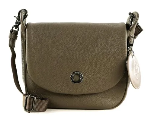 Stylische Mandarina Duck Schultertasche Rosa (Clay) - Damen-Schultertasche aus weichem Mellow Leather mit abnehmbarem Charm und verstellbarem Schultergurt – ideal für den täglichen Gebrauch.