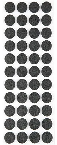 ProHome Filzgleiter Bodengleiter anthrazit selbstklebend rund und eckig auswählbar (Rund Ø 20 mm)