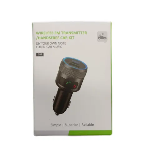 GizmoVine FM Transmitter Auto Bluetooth 5.3 Autoadapter Vollmetall 2X A V