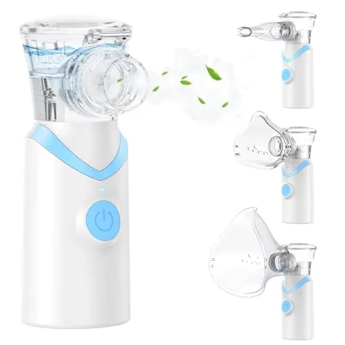 Larair Inhalationsgerät für Erwachsene & Kinder – Leiser, Tragbarer Vernebler mit Selbstreinigungsfunktion