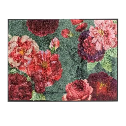 Garnier Thiebaut Fußmatte Bouquet Floral Multicolore 50 x 75 cm by Kleen-Tex wash & Dry