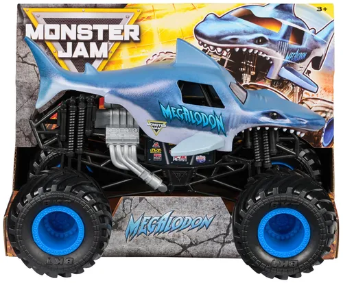 Monster Jam, 1-24 Scale Megalodon Monster Truck, Collector Die-Cast Vehicle