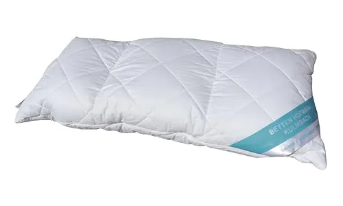 Betten Hofmann 3-Kammer Kopfkissen 40x80 cm - Multifunktions-Nackenkissen mit Reißverschluss, individuell anpassbar für optimale Nackenstütze, hypoallergen und pflegeleicht, handmade in Germany.