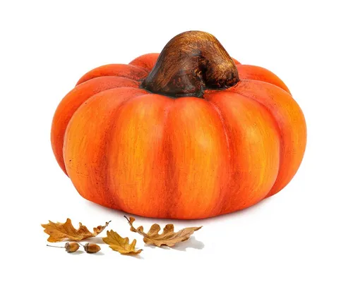 matches21 HOME & HOBBY Dekofigur Kürbis orange aus Ton, 10 cm als Herbst & Halloween Deko (1 St), Deko-Kürbis als Deko für Innen & Außen