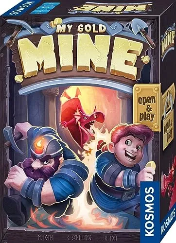 KOSMOS 680770 My Gold Mine - Spannendes Kartenspiel für 2-6 Spieler ab 7 Jahren in praktischer Magnet-Box, ideal für Reisen und als Geschenk