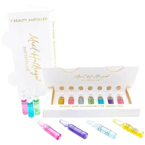 Hallingers Genuss Manufaktur 7er Set Beauty Ampullen - Maxl Hallinger Duftatelier Ampulle mit hochwertigem Serum