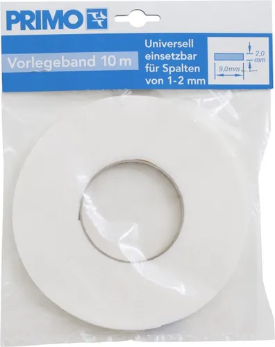 Vorlegeband weiß 10 m, 9 mm breit  Dichtung