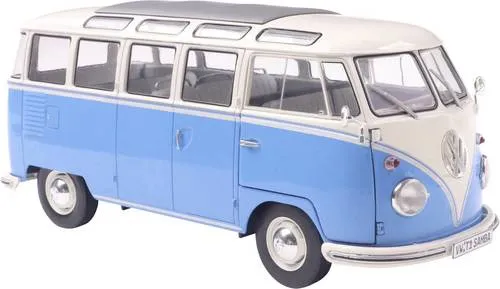 1:18 VW T1 21 WINDOWS blau/weiß Modell