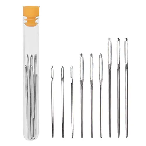 UCEC 9er Sticknadeln Set, Stopfnadeln mit großem Öhr(7 cm, 6 cm, 5.2 cm) für jede Webarbeit wie Stricken, Sticken, Nähen, Kreuzstich