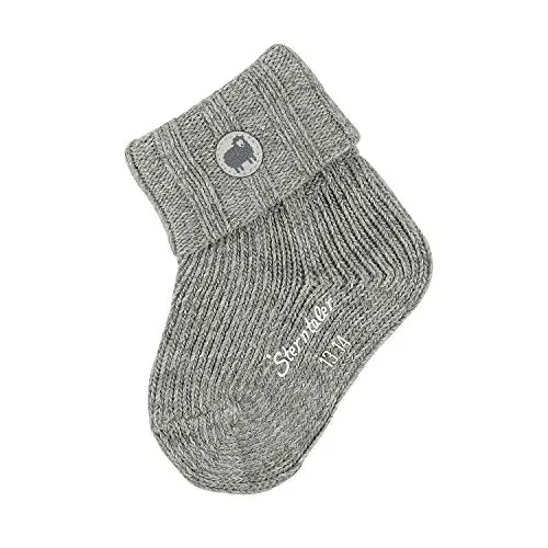 Sterntaler Baby-Mädchen söckchen Socken, silber mel., 17-18