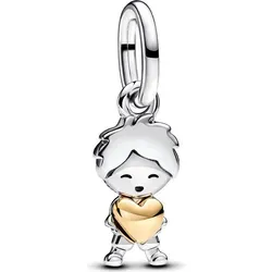 Produktbild PANDORA Moments Happy Boy Charm-Anhänger aus Sterling Silber
