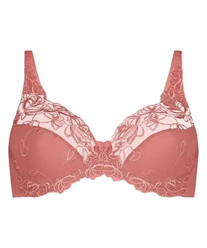 Hunkemöller Unwattierter Bügel-BH Diva - Lantana - 80F - Eleganter unwattierter Bügel-BH mit floralem Muster und semitransparenter Spitze. Ideal für einen bequemen Tragekomfort, perfekt kombinierbar mit dem passenden Slip.