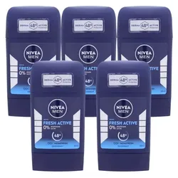 NIVEA MEN Fresh Active Deo Stick je 50ml Deodorant 48h Schutz 5 x