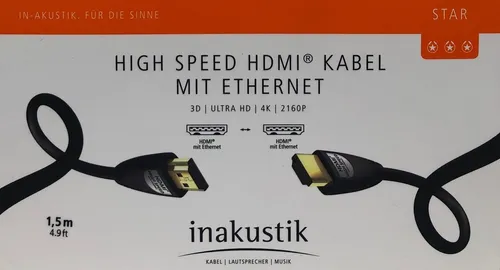 inakustik Star High Speed HDMI 2.0b Kabel 1,5m von in-akustik