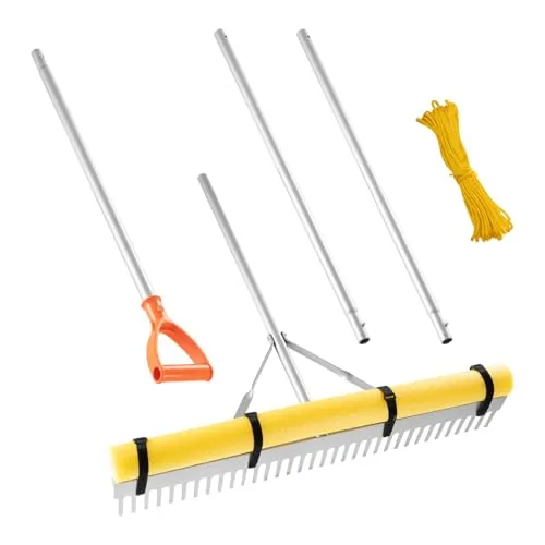 VEVOR Aluminium Rechen 914 mm – Vielseitiger Garten- und Teichrechen