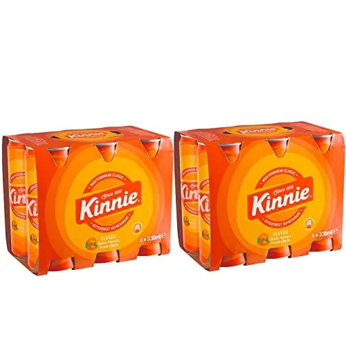 Kinnie Classic Bittersüßes Erfrischungsgetränk - Limonade mit bittersüßem Orangengeschmack, ein erfrischendes mediterranes Getränk mit Kohlensäure, ideal für heiße Tage!
