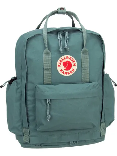 Fjällräven Kånken Outlong 18 l - Türkiser Daypack - Stylischer und zuverlässiger Daypack (18 l) für Natur und Alltag, mit praktischem Bodenfach und Frontzugriff - ideal zum Wandern, Reisen und für die Freizeit.
