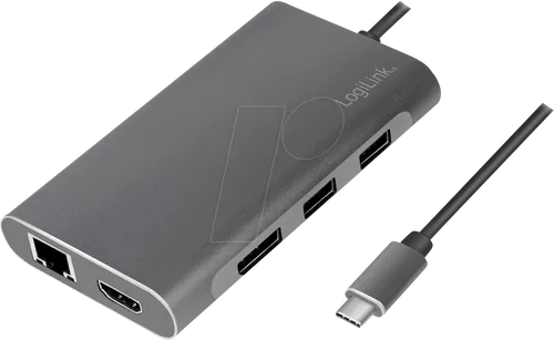 LOGILINK UA0382 - Dockingstation, USB 3.2 USB-C, 8-Port