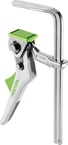 Festool Einhandzwinge FS-HZ 160 - Ganzstahl Klemmzwinge für Führungsschienen, bis zu 5x schneller als herkömmliche Zwingen, ideal für sicheres Fixieren beim Sägen und Fräsen