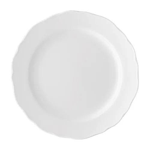 Hutschenreuther Maria Theresia Weiß Frühstücksteller 19 cm - Eleganter Frühstücksteller aus feinem Porzellan, ideal für stilvolle Frühstücke und besondere Anlässe.