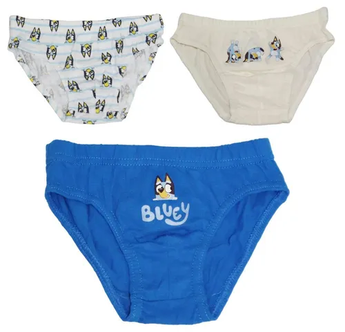 Bluey Slip Bluey Bingo 3-er Pack Slips Kinder Jungen Unterhosen Unterwäsche (3-St) Gr. 98 bis 128, reine Baumwolle