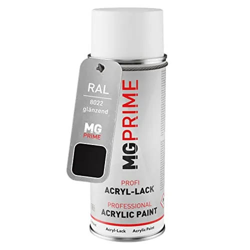 MG PRIME RAL 8022 Schwarzbraun/Black brown Spraydose 400 ml glänzend schnelltrocknend