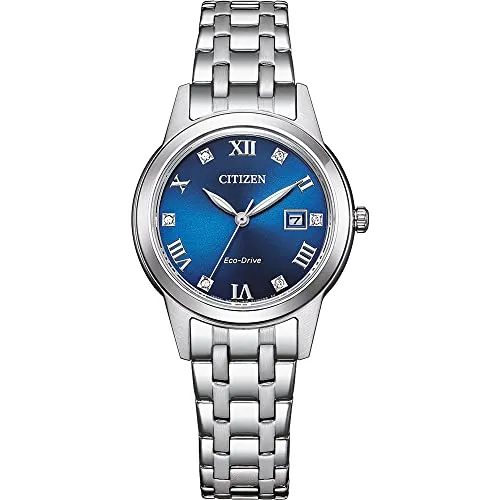 Citizen Damen Analog Quarz Uhr FE1240-81L - Elegante Armbanduhr für Damen mit 240 Tagen Gangreserve, 5 bar Wasserdichtigkeit und Eco-Drive Technologie für nachhaltigen Genuss.
