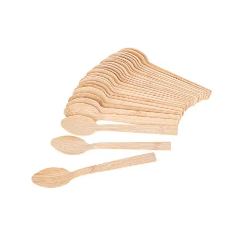 GRÄWE Bambus-Löffel Set 25 Stück 16,5 cm, Einwegbesteck