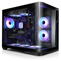 Kiebel Panorama Curve IX Gaming-PC mit AMD Ryzen 7 und RTX 5060 Ti - Leistungsstarker Gaming-PC mit 32 GB RAM und 1000 GB SSD. Die ARGB-Beleuchtung und Wasserkühlung sorgen für ein optimales Spielerlebnis und beeindruckende Optik. Ideal für Multimedia und Gaming.