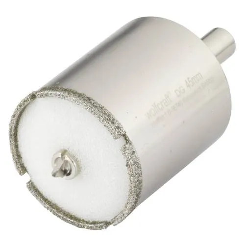 Wolfcraft Lochsäge Ø 45 mm Diamant - Bohrer-Bits, präzise Schnittkanten und langlebige Diamantbeschichtung für saubere Löcher in verschiedenen Materialien