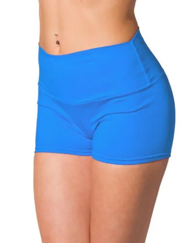 Alkato Yogashorts Alkato Damen Shorts mit Hohem Bund Hotpants Radlerhose Long Shorts